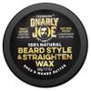 Gnarly Joe Beard Styling & Straightening Wax - 50g Beard Wax for Men Strong Hold - Natural Beard Styling Balm & Conditioner - Triple Action Beard Grooming Wax for Style, Tame & Moisture - Made in UK view 1