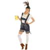 dressforfun Oktoberfest Costume Women - German Beer Girl Fancy Dress Outfit - Adult Ladies Bavarian Maid - Traditional Ledehosen Style Shorts, T-Shirt, Knee Socks Size L view 1