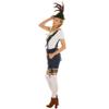 dressforfun Oktoberfest Costume Women - German Beer Girl Fancy Dress Outfit - Adult Ladies Bavarian Maid - Traditional Ledehosen Style Shorts, T-Shirt, Knee Socks Size L view 2