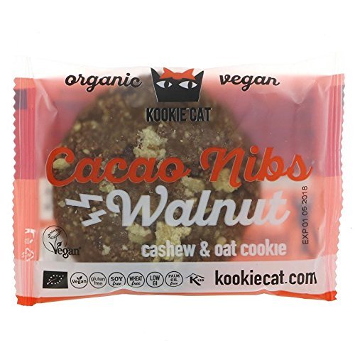Kookie Cat | Cacao Nib & Walnut Cookie | 5 x 50g