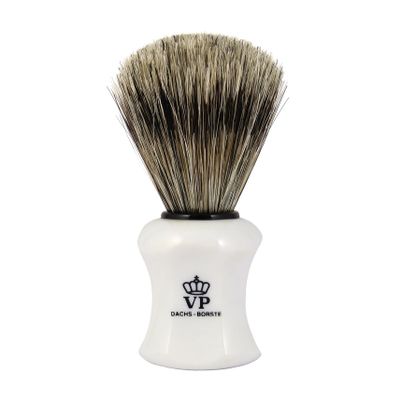 Shaving Brush Royal VP - Badger Brush - handle white