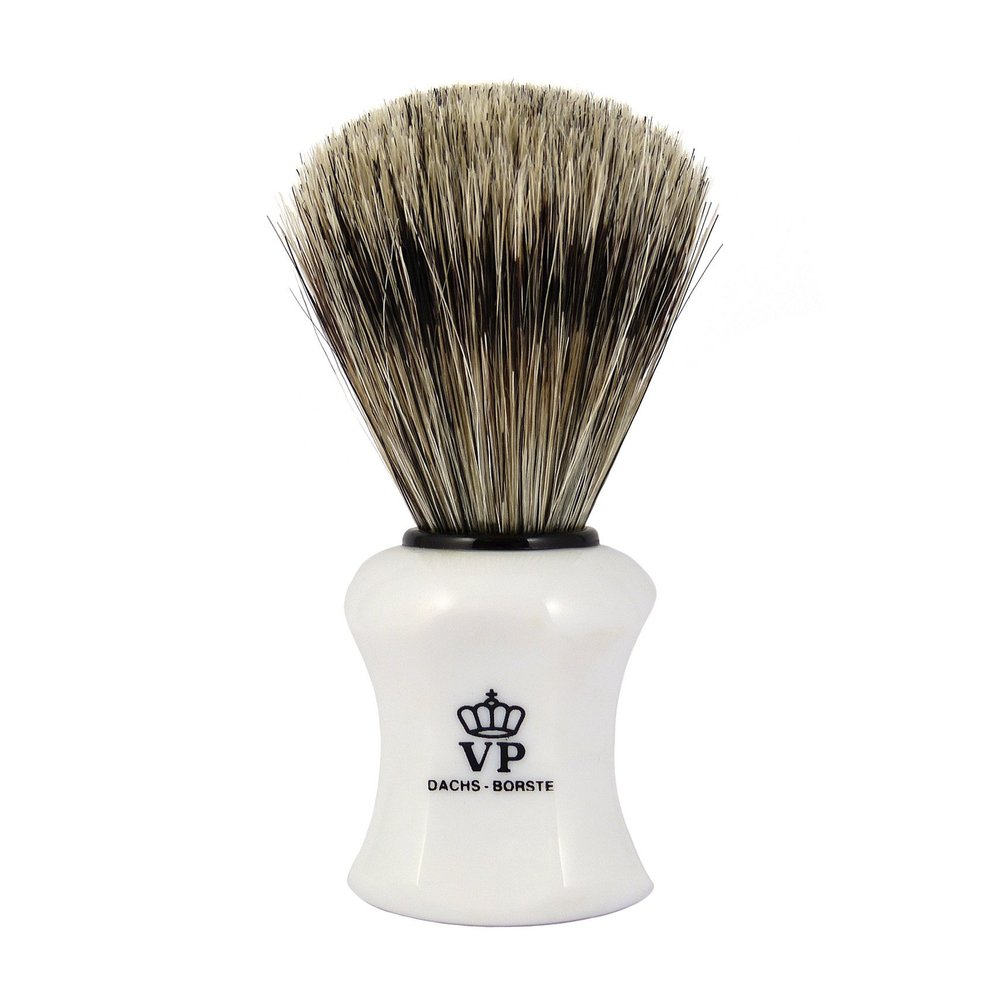Shaving Brush Royal VP - Badger Brush - handle white