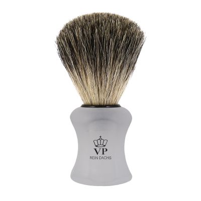 Shaving brush Royal VP - with genuine, pure badger hair - handle white matted