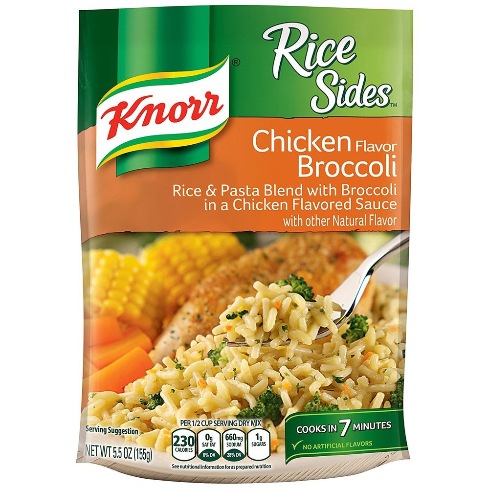 Knorr Rice Sides Rice Sides Dish, Chicken Broccoli 5.5 oz, Pack of 3