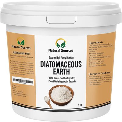 Superior Diatomaceous Earth Food Grade 1kg - Diatomaceous-Earth Superior Food Grade UK by Natural Sources Full Ebook! Premium Fresh Water Source! Use for Health, Pets, Pest Control, For Chickens