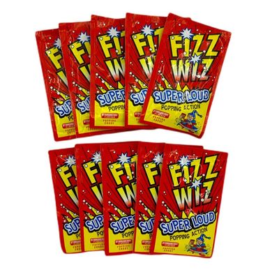 Fizz Wiz 80s Party Table Decorations - 10 Packets of Popping Candy / Space Dust