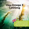 Healthspan Veg-Omega 3 1,000mg | 60 Capsules | Support Brain, Eye and Heart Health | Vegan Algal Source | No Fish | Omega 3 Fatty Acids DHA & EPA | Non-GMO | Vegan view 4