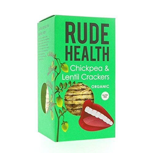 Rude Health Foods | Chickpea & Lentil Crackers | 4 x 120g (UK)