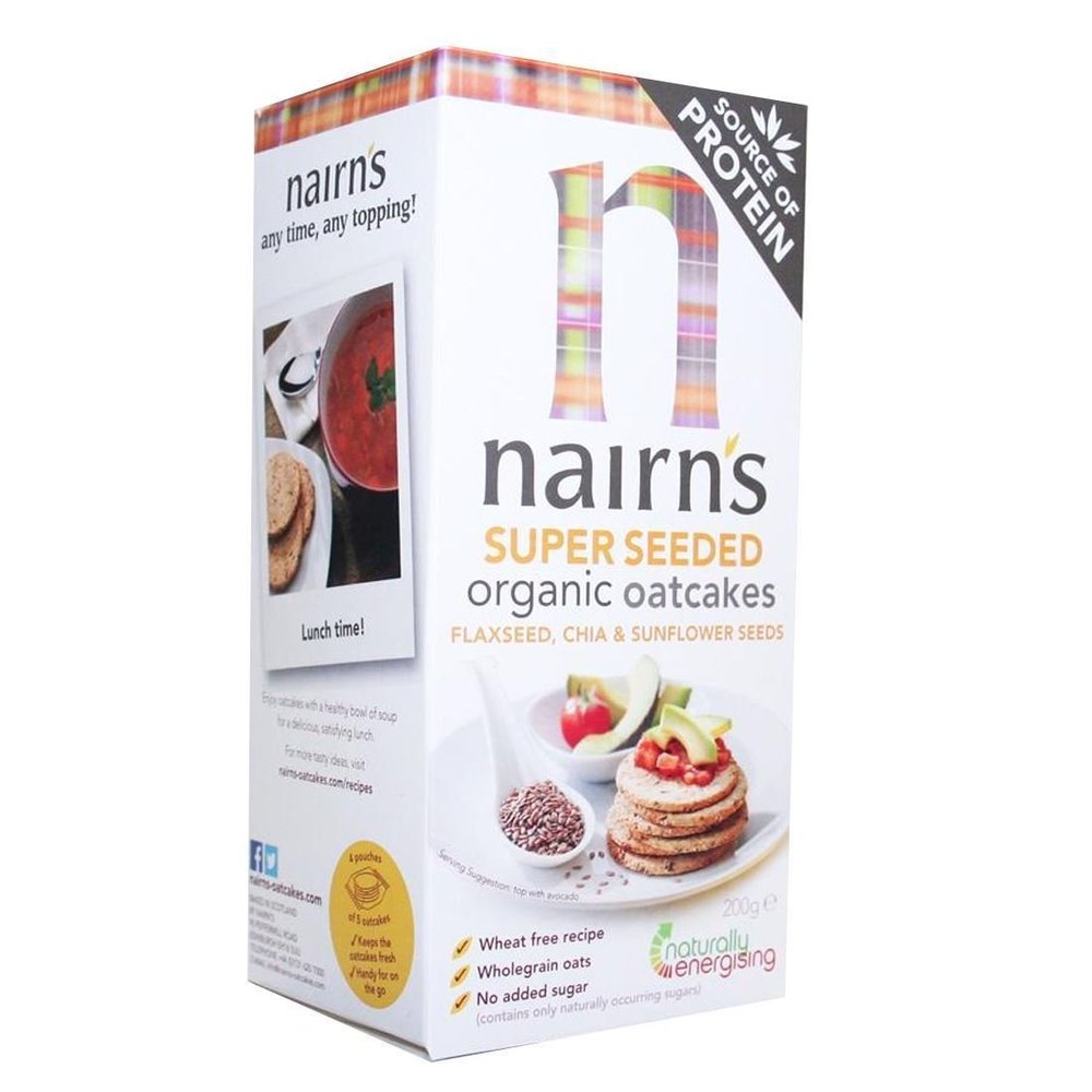 Nairn's | Oatcakes -Organic Super Seeded | 3 x 200g