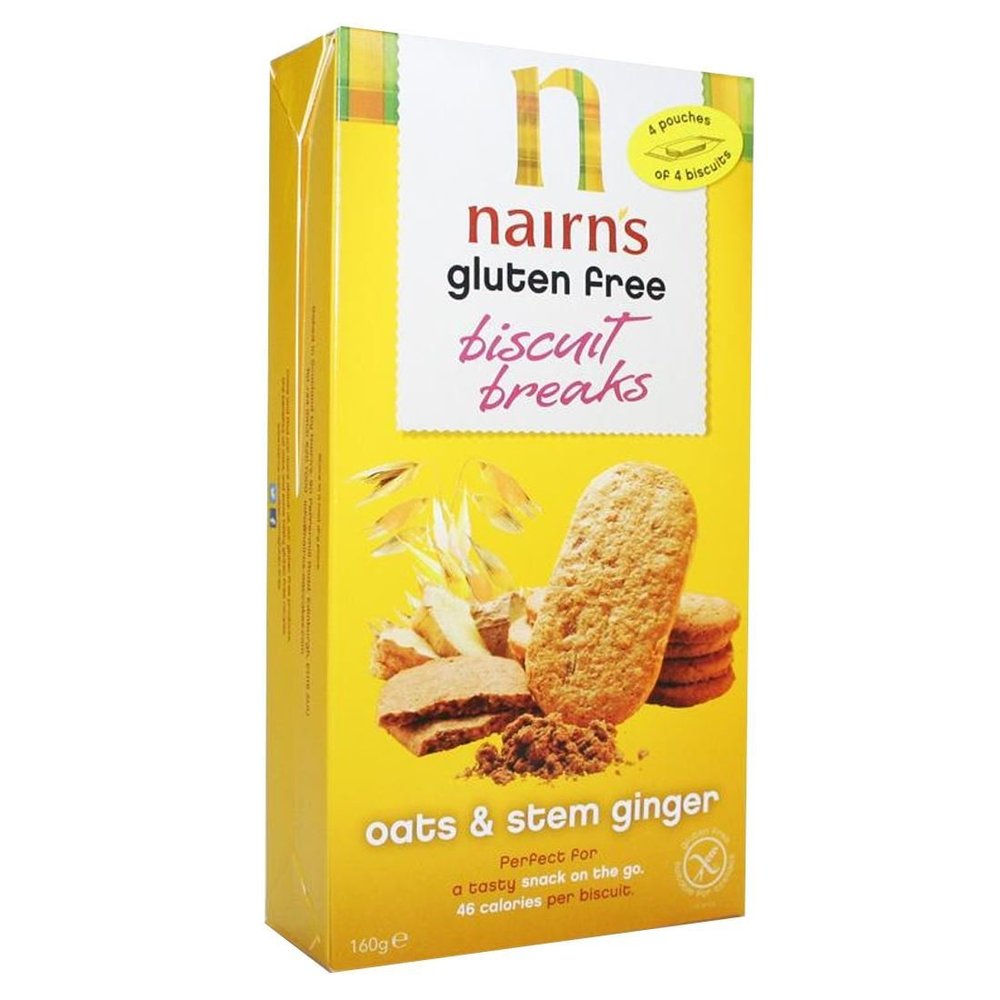 Nairn's | GF Biscuit Breaks Stem Ginger | 12 x 160g (UK)
