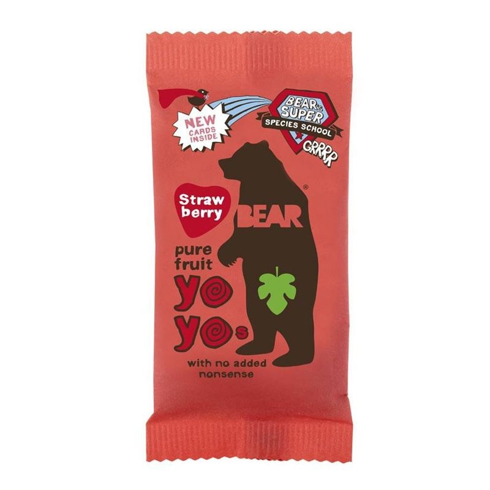 Bear | Yoyo Pure Fruit Rolls - Strawb | 2 x 18 x 20g (UK)