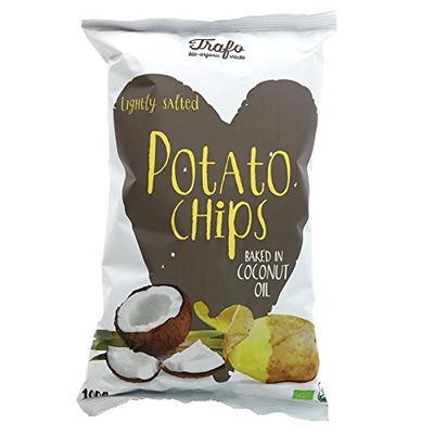 Trafo Organic Chips Fried in Coconut Oil 100g-12 Pack