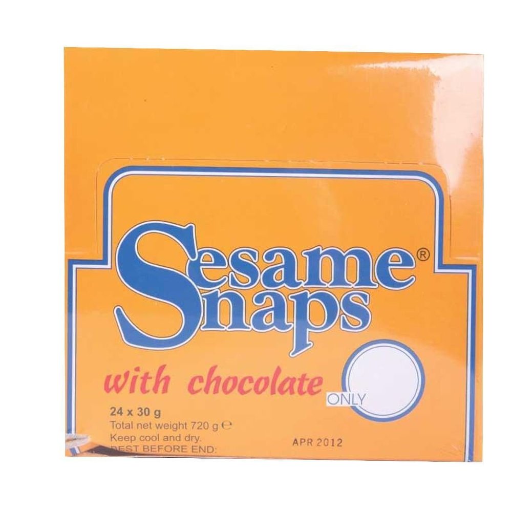 Sesame Snaps With Chocolate 30g - Pack of 24