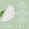 Organyc 100% Certified Organic Cotton Feminine Pads with Wings, Heavy Flow/Absorbency, 10 Count (Pack of 6) view 4