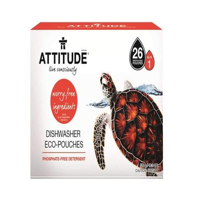 Attitude Dishwasher Soluble Pouches - 40 Loads 800g