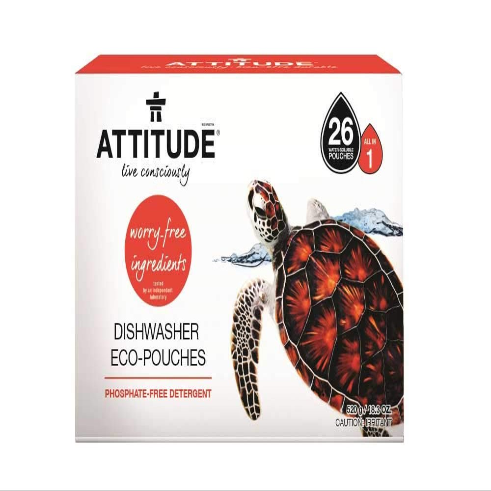 Attitude Dishwasher Soluble Pouches - 40 Loads 800g