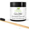 Clearly GLOW Teeth Whitening Activated Charcoal Powder + Soft Bamboo Toothbrush | Pure, Natural, Food Grade, Non GMO, Made in USA | Whiten Teeth Naturally. 80g (12 months supply) view 1