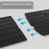 Pyle Car Ramp, Multipurpose, Flexible Kerb, Threshold Ramp, Heavy Duty Rubber - Suitable for Vehicle, Car, Truck, Scooter, Bike, Motorcycle, Wheelchair Mobility, Loading Dock, Garage, Sidewalk view 4