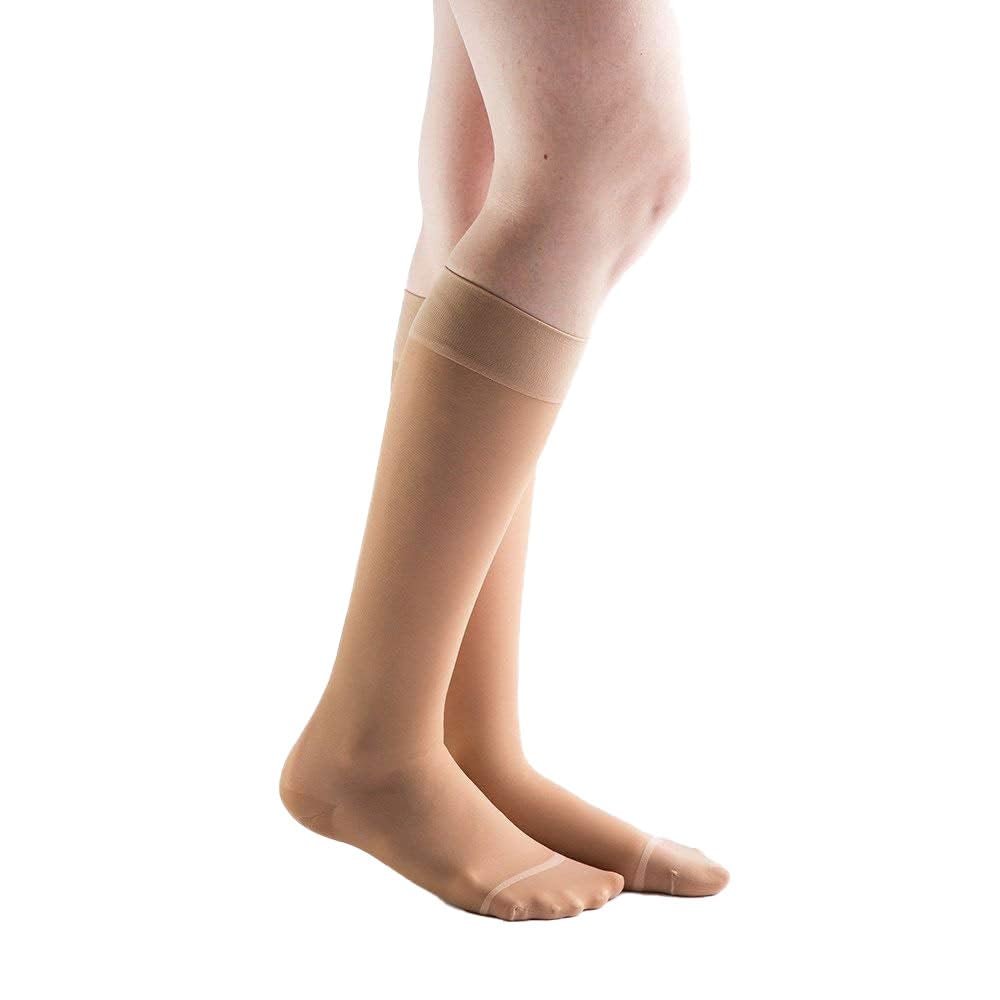 Actifi Women's Sheer 20-30 mmHg Compression Stockings - Closed Toe, Knee High