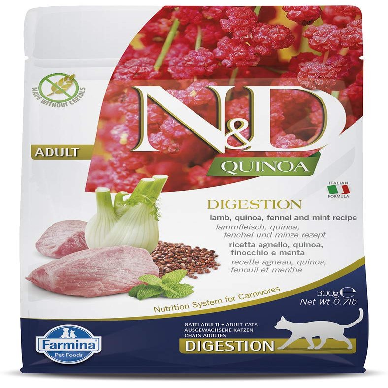 Farmina Quinoa Digestion Agneau & Fenouil Chat Adulte - 300 grammes