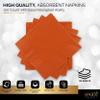100 Pack Orange Beverage Napkins, Big Party Pack, 2 Ply, Ideal for Wedding, Party, Birthday, Dinner, Lunch, Cocktails. (5 x 5) by Amcrate view 4