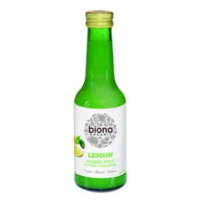 Biona Organic Lemon Juice 200ml (Pack of 2)