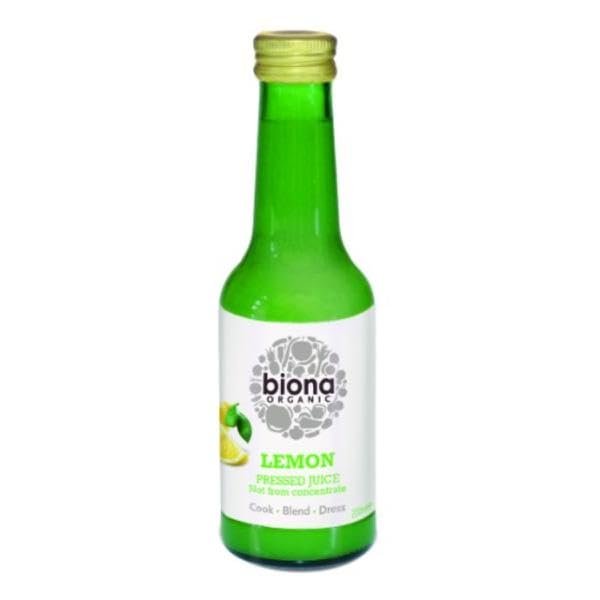 Biona Organic Lemon Juice 200ml (Pack of 2)