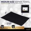 100 Pack Black Beverage Napkins, Big Party Pack, 2 Ply, Ideal for Wedding, Party, Birthday, Dinner, Lunch, Cocktails. (5 x 5) by Amcrate view 2