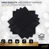 100 Pack Black Beverage Napkins, Big Party Pack, 2 Ply, Ideal for Wedding, Party, Birthday, Dinner, Lunch, Cocktails. (5 x 5) by Amcrate view 3