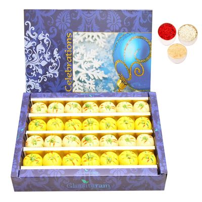 Ghasitaram Gifts Bhaidooj Gifts Sugarfree Sweets - Mawa Peda Box 800 GMS