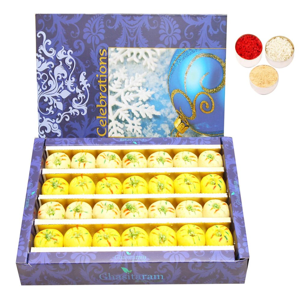 Ghasitaram Gifts Bhaidooj Gifts Sugarfree Sweets - Mawa Peda Box 800 GMS