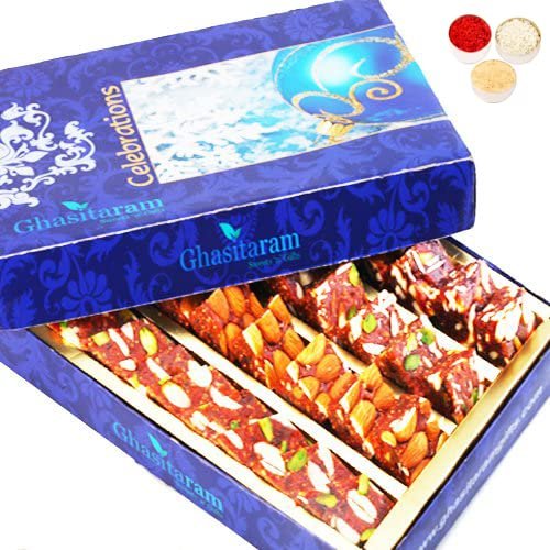 Ghasitaram Gifts Bhaidooj Gifts Sugarfree Sweets - Natural Sugarfree Mix 200 GMS