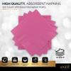 100 Pack Pink Beverage Napkins, Big Party Pack, 2 Ply, Ideal for Wedding, Party, Birthday, Dinner, Lunch, Cocktails. (5 x 5) by Amcrate view 4