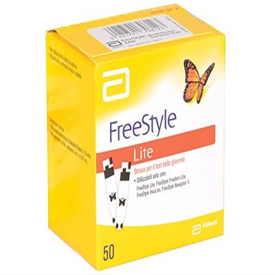 Abbott Freestyle Lite Blood Glucose Test Strip, InsuLinx, Navigator II (Pack of 50)