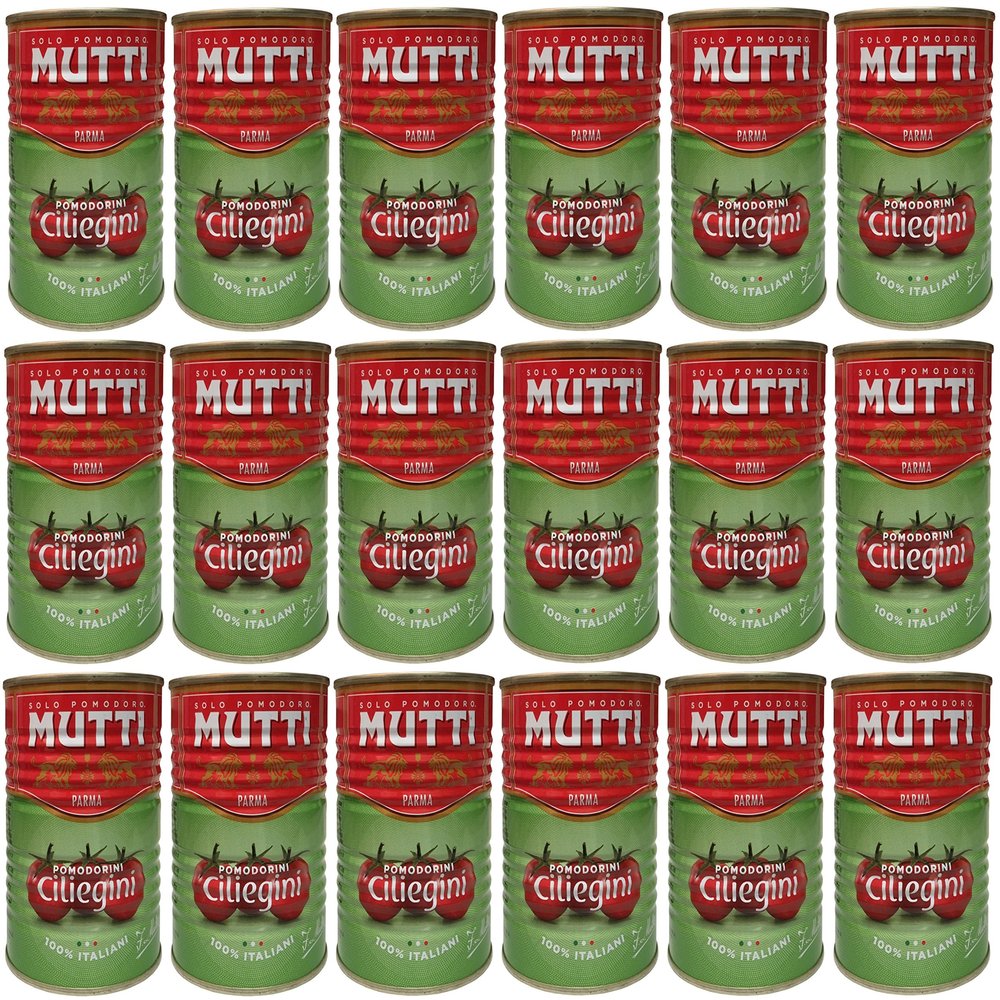 18x Mutti Pomodorini ciliegini Cherry Tomatoes Tomato Sauce 100% Italian 400g