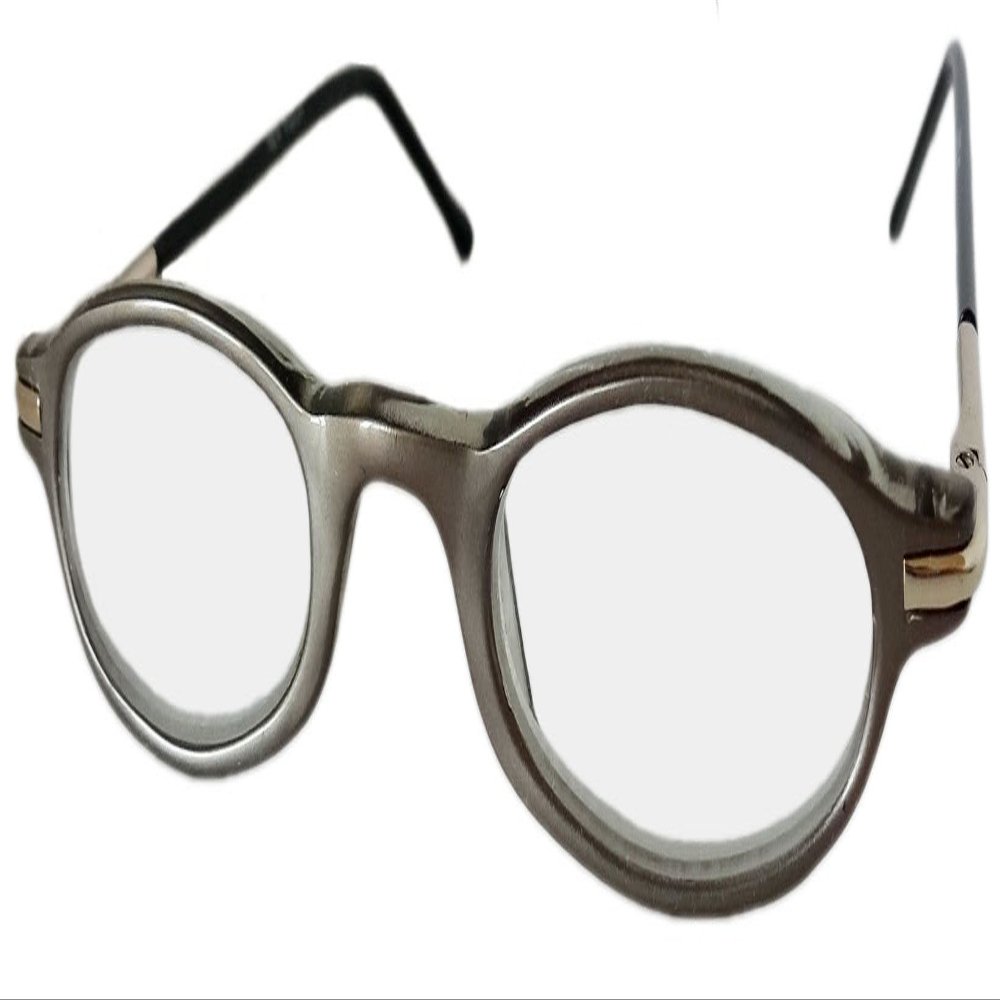 4 PAIRS READING GLASSES SLIM MENU SPECS SILVER 6 STRENGTHS SPRUNG ARMS HARD CASE NY02 (+2.0)