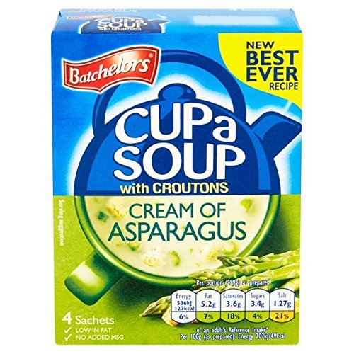 Batchelors Cup a Soup Cream of Asparagus - 6 x 4 Sachets