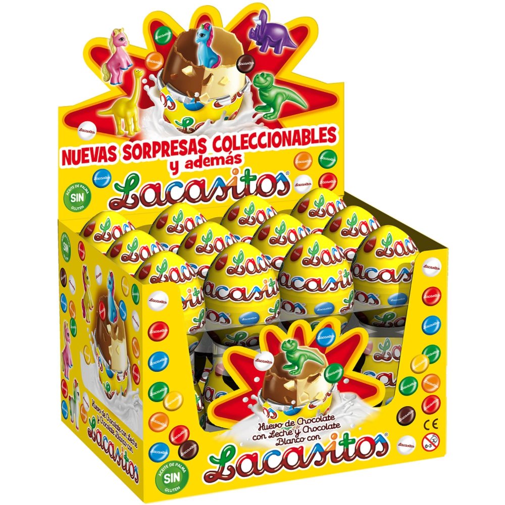 Chocolates lacasa Lacasitos egg -24 units - Chocolate + surprise