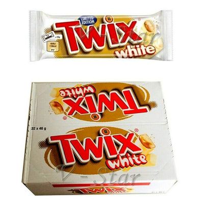 32 TWIX WHITE LIMITED EDITION CHOCOLATE BARS FULL BOX (32 X 46g) ORIGINAL
