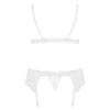 3-Piece Lace Garter Set - White view 4