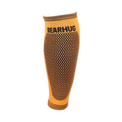 Bearhug Calf Compression Sleeve for Men and Women - Shin Splints Support for Torn Muscle and Leg Cramps - Bamboo Calf Support for Sports, Running, Gym, S