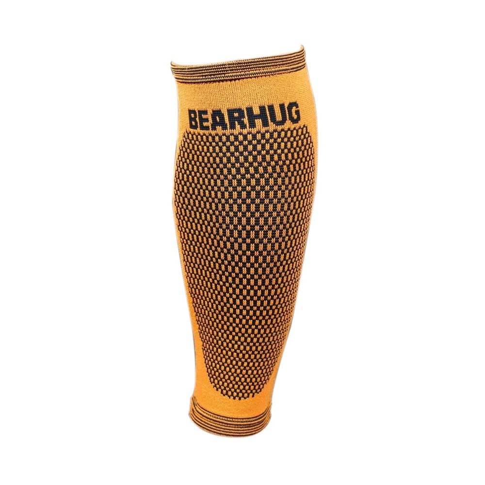 Bearhug Calf Compression Sleeve for Men and Women - Shin Splints Support for Torn Muscle and Leg Cramps - Bamboo Calf Support for Sports, Running, Gym, S