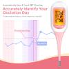 Easy@Home Basal Thermometer for Ovulation, BBT with Backlit LED Screen & Premom APP (iOS&Android) - Digital Basal Thermometer for Fertility Monitor, Trying to Conceive, Auto Sync (Pink) view 3