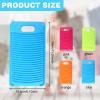 MZD Plastic Mini Washboard Washing Board for Kids Shirts Clean Laundry Lime (Orange) view 2