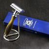 DE Safety Shaving Razor with Horn Replica Handle & Stand | Gents Shaving & Grooming Essentials | Gift for Him view 1