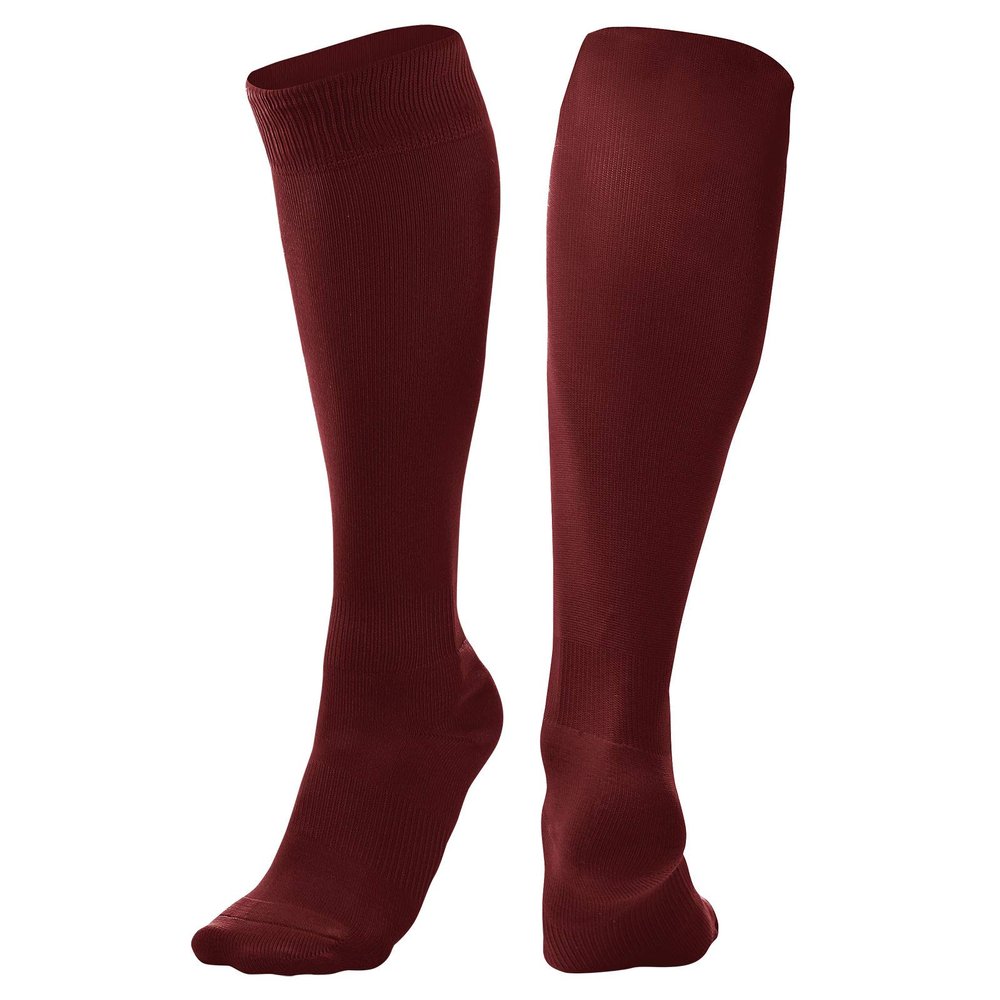 CHAMPRO Pro Socks, Dozen, Adult Medium, Maroon