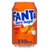 Fanta Zero Orange Soft Drink Cans, 24 x 330 mL view 2