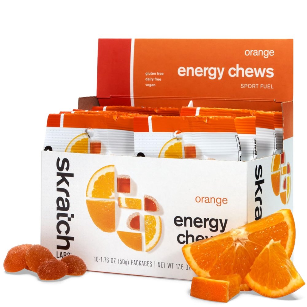 Skratch Labs | Sport Energy Chews, Orange (1.8 Ounce - Pack of 10)