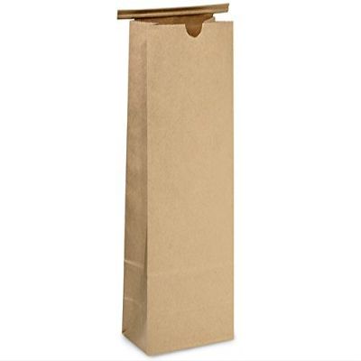 Aquapapa Compostable Natural Kraft Tin Tie Bags, Pack Of 25 (Small 8 Oz)