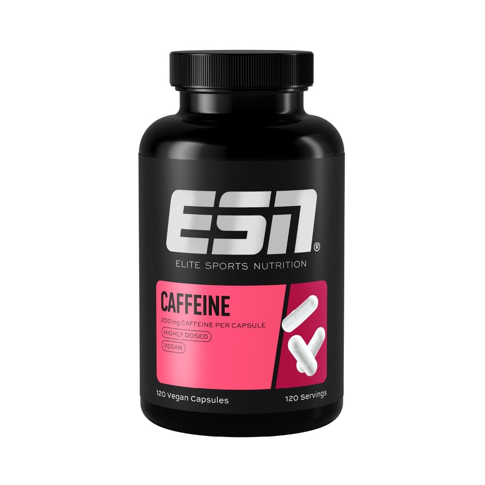ESN Caffeine Caps, 120 Capsules, 200 mg Caffeine per Daily Serving, high-dose, Vegan Made in Germany